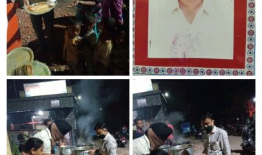 वरिष्ठ अधिवक्ता स्व. परमानंद सिंह की पुण्यतिथि पर गरीबों के बीच भोजन वितरित