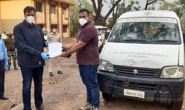मारवाड़ी युवा मंच ने जिला प्रशासन को उपलब्ध कराया एम्बुलेंस
