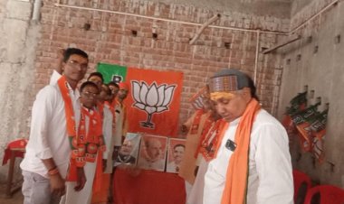 भाजपा मानपुर नगर मंडल एवं मानपुर ग्रामीण मंडल के कार्यकर्ताओं ने मनाया भाजपा के 44वां स्थापना दिवस व हनुमान जन्मोत्सव