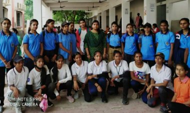 जीबीएम कॉलेज से एनसीसी कैड्टस कॉम्बाइन्ड ऐनुअल ट्रेनिंग कैंप में भाग लेने के लिए रवाना