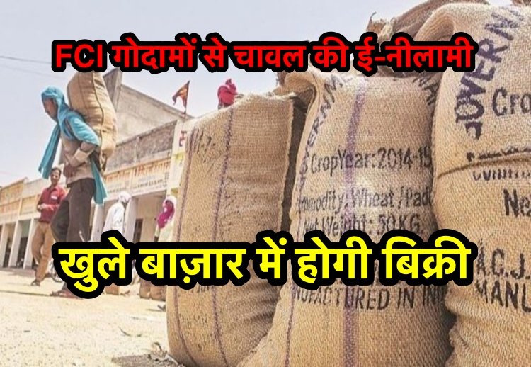 बिहार : FCI गोदामों से ई-नीलामी के ज़रिए खुले बाजारों में चावल की बिक्री होगी