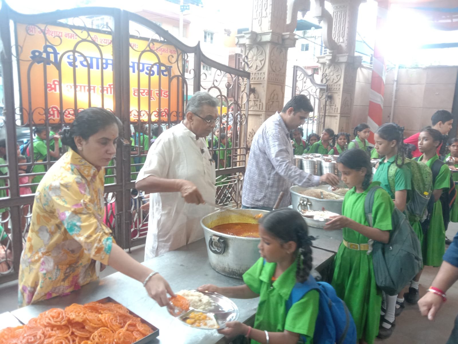हरमू रोड के श्री श्याम मंदिर में 125 वां भंडारा आयोजित