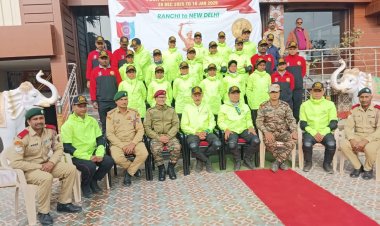 धरती आबा की 150वीं जयंती पर एनसीसी साइक्लोथॉन, बाराचट्टी में हुआ भव्य स्वागत, एनसीसी की साइक्लोथॉन से गूंजा देशभक्ति का संदेश, दिल्ली की ओर रवाना कैडेट्स- कर्नल रोहित चौहान