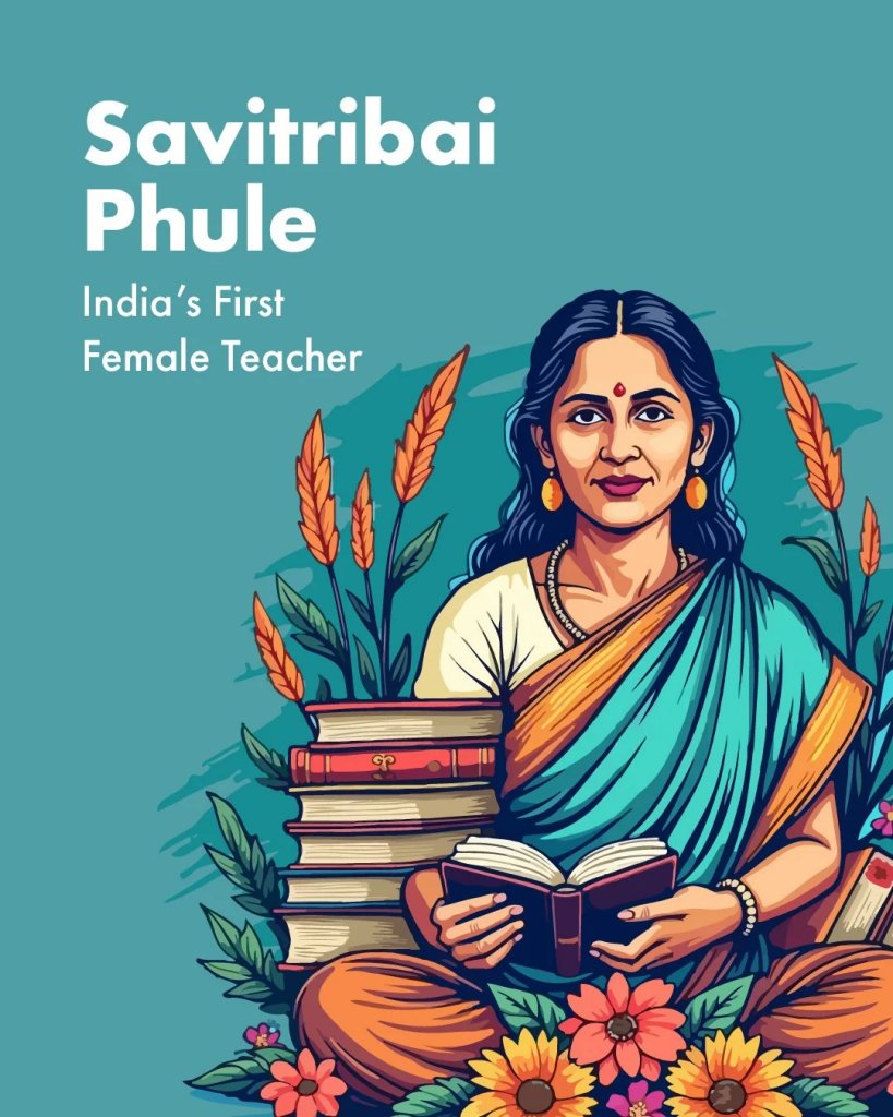 बालिका शिक्षा व समाज सुधार की  नेत्री सावित्रीबाई फुले 