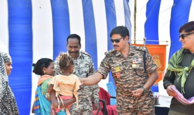 159 सीआरपीएफ की सराहनीय पहल, मुफ्त इलाज और राहत सामग्री का वितरण