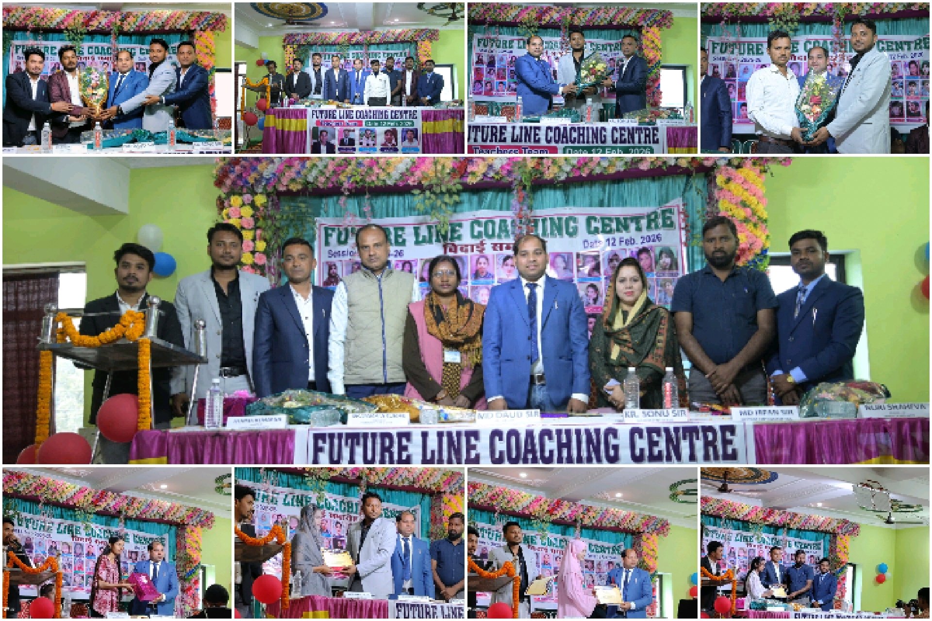 फ्यूचर लाइन कोचिंग सेंटर में 10वी के छात्र-छात्राओं का विदाई समारोह आयोजित कर संस्थान का प्रमाण पत्र देकर किया गय विदाई:- मो दाऊद